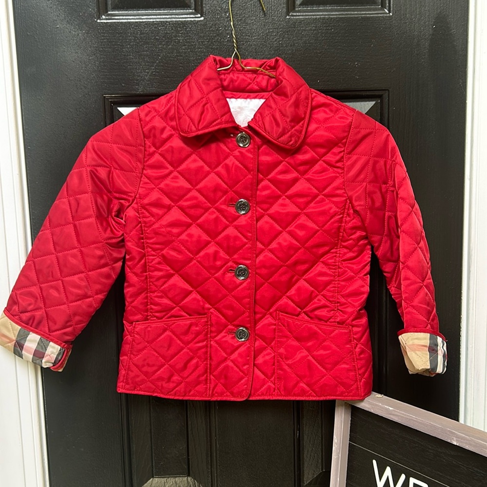 Burberry Girls 5y Quilted Barn Jacket